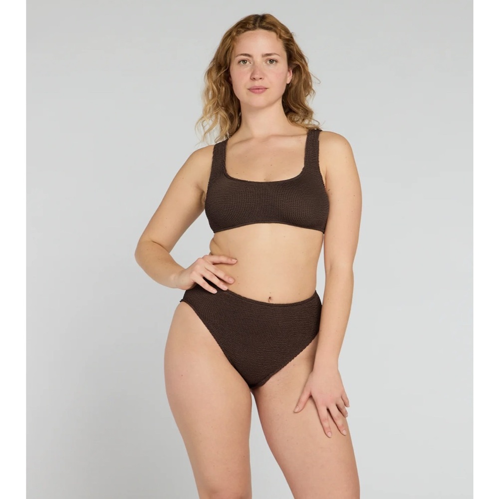 Youswim Aplomb High Waist Bikini TOP ONLY Stretch 2 Espresso
